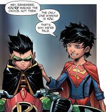 SUPER SONS. Robin. Damian Wayne. Superboy. Jonathan Kent. | Batman comic  art, Batman comics, Dc heroes