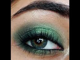 smokey emerald green eye makeup