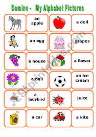 There are 33 letters in the russian alphabet: My Alphabet Words Domino 2 Sets In One Ws Esl Worksheet By Petili