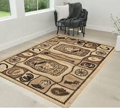 rug for lodge 5x7 cabin rugs cowboy