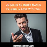 How do you tell if an older man is falling for you?