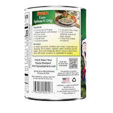 4 pack popeye canned chopped spinach