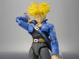 Scream, teeth gritting, and anxiety. Dragon Ball Z S H Figuarts Trunks Premium Color Edition