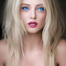 blue eyes and blonde hair