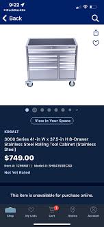 kobalt tool chest box cabinet
