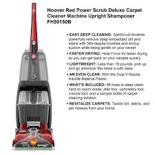 hoover red power scrub deluxe carpet