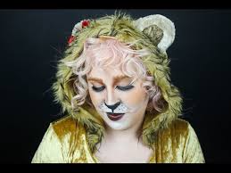 cowardly lion halloween makeup tutorial
