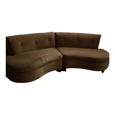 pc sectional sofa couch kidney shaped