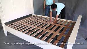 instruction for bed embly and slat