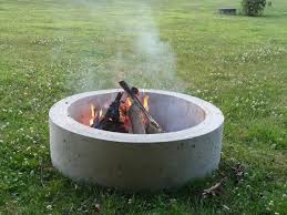 An outdoor fire bowl is an essential element to include in the design of your backyard entertaining area. Pure Concrete Hollow Cylinder Home Improvement Stack Exchange