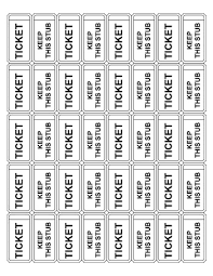 Raffle Ticket Templates Tims Printables