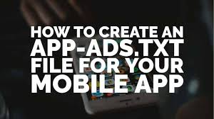 how to create an app ads txt file for