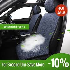 Car Seat Cover Linen Front Seat Cushion