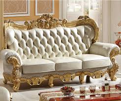 Hand Carved Pearl White Luxury Sofa Set