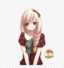 The following data was taken from the character ranking page on mal on the date of publication and is based on the amount of times each character is added to a user's character favorites section. Cute Blonde Anime Girl Anime Girl With Braid Hd Png Download Vhv
