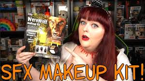 trying a werewolf halloween sfx makeup