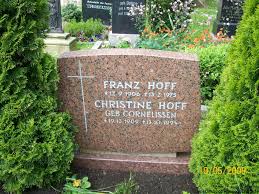 Grab von Christine Hoff (geb. Cornelissen) (19.12.1909-13.10.1994 ...