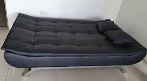 black leather sofa bed 180 degree sofa
