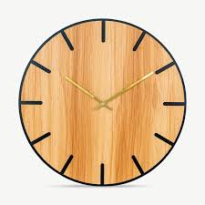 Moys Wall Clock Natural Wood Ø40 Cm