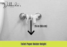 toilet paper holder height and distance