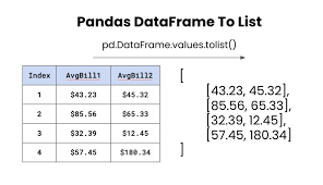 convert dataframe to list pd df