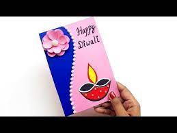 This is a very beautiful diwali decoration idea. Diy Diwali Greeting Card Handmade Diwali Card Making Ideas How To Make Greeting Card For Diwali Youtube