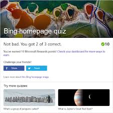 Bing helps you turn information into action, making it faster and easier to go from searching to doing. Take The Bing Homepage Quiz Challenge Quiz Quizzes Challenges