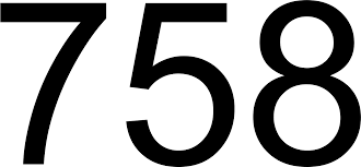 758 — семьсот пятьдесят восемь. натуральное четное число. в ряду  натуральных чисел находится между числами 757 и 759. Все о числе семьсот  пятьдесят восемь.