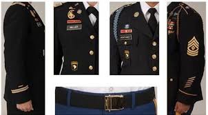 wear and appearance of the army uniform