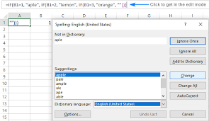 How To Spell Check In Excel