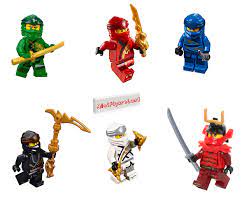 LEGO NINJAGO Legacy Minifigure Combo Pack - Lloyd, Jay, Kai, Cole, Zane,  NYA (with Weapons)- Buy Online in India at Desertcart - 143856405.