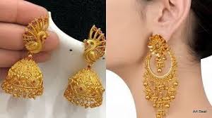beautiful gold earrings designs