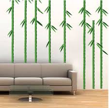 Bamboo Trees Mural Decal Nursery Wall