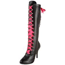 Pleaser Bordello By Womens Tempt 125 Lace Up Boot Shoes