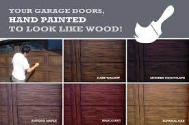 Faux Wood Garage Door Garage Door Paint