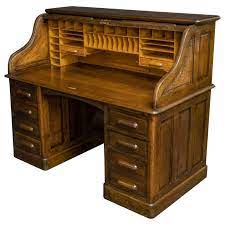 Unlike some roll top desks sold as solid wood, this desk is truly all real wood. Used Oak Roll Top Desks 13 For Sale On 1stdibs