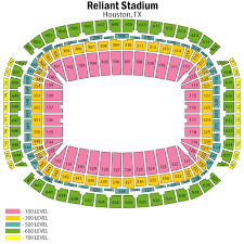 nrg stadium seating chart houston texans