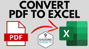 how to convert pdf to excel easy