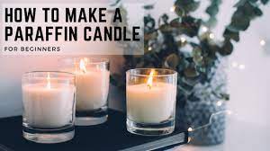 how to make a paraffin wax candle