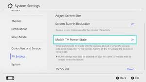 switch even with match tv power state