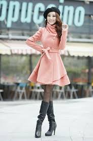 Winter Coat With Bow Belt