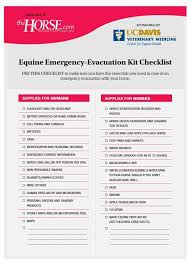 equine emergency evacuation kit