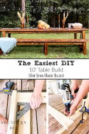 How To Build A 10 Foot Outdoor Table