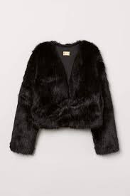 Jacket Black Faux Fur Jacket Coat