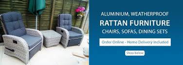 aluminium rattan garden furniture
