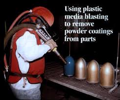 Plastic Media Blasting For Powder