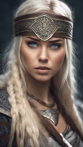 female elf with blue eyes and a braid