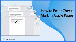 how to enter check mark in apple pages
