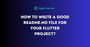 how to write a good readme md file for