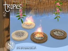 Sims 4 Fire Pit Fire Table Cc All
